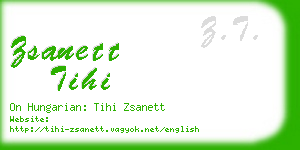 zsanett tihi business card